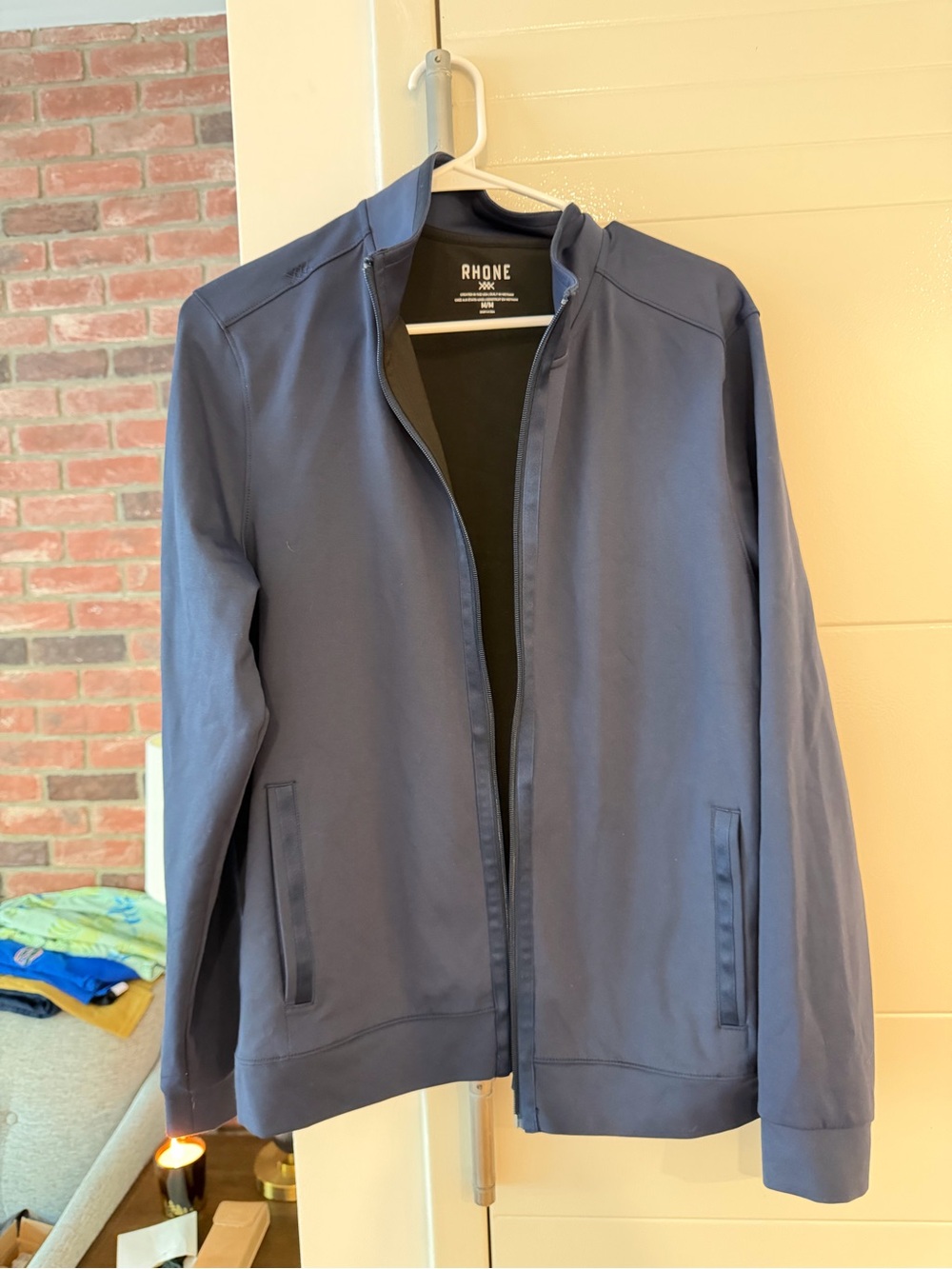 Rhone Men’s Navy Full-Zip Jacket - Size Medium